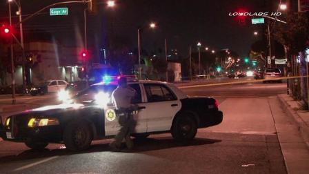 An investigation is underway in the 1400 block of Gage Avenue in the neighborhood of Florence in South Los Angeles following a deputy-involved shooting Saturday, Sept. 14, 2013.