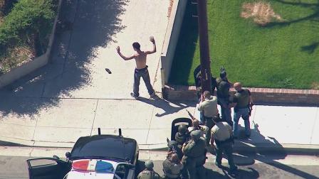 Deputies respond to a report of shots fired in Bellflower on Wednesday, Sept. 18, 2013.