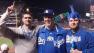 Jonathan Denver, left, poses for a photo with his father, Robert Preece, and his brother at the AT&T Park in San Francisco on Wednesday, Sept. 25, 2013. He was stabbed to death later that night in a fight over the Giants-Dodger rivalry.