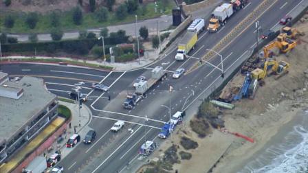 Both directions of Pacific Coast Highway in Malibu were closed for about two hours after a vehicle struck a bicyclist on Wednesday, Oct. 2, 2013.