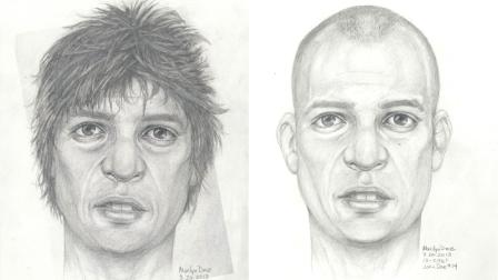 The Los Angeles County Coroners Office released these sketches for help identifying human remains found in Montebello.