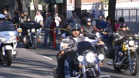 Motorcycle riders are seen participating in the 30th annual Love Ride on Sunday, Oct. 20, 2013.