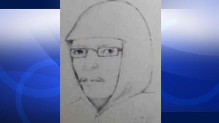 A wanted sexual battery suspect is seen in this sketch provided by the Los Angeles Police Department.