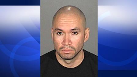Christian Aceves, 32, is seen in this mugshot provided by the Alhambra Police Department.