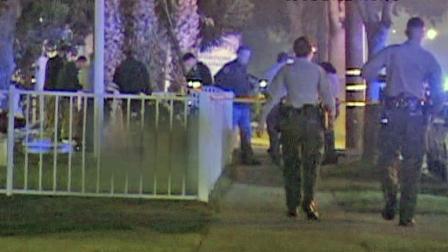 A man was fatally shot by a sheriffs deputy in Bellflower during a fight early Sunday morning, October 27, 2013.