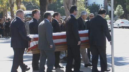 Hundreds of people, including city leaders, attended funeral services for Joseph Gatto at Our Mother of Good Counsel Church on November 25, 2013.