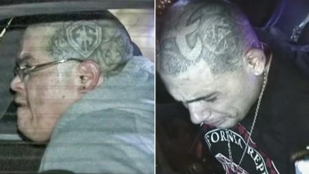 Two known gang members, seen in these photos, were taken into custody after they led officers on a chase, attempted to carjack an innocent bystander, and then took that person hostage in Lancaster on Tuesday, Nov. 26, 2013.