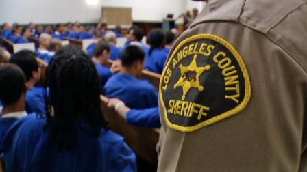 This file image shows inmates at an Los Angeles County jail.