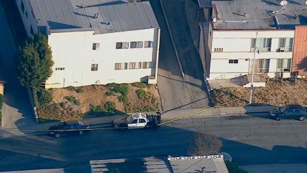 An investigation is underway after a body was found in Monterey Park about a block from East Los Angeles College on Friday, Dec. 13, 2013.