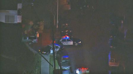 Police respond to a shooting on the 7200 block of Canby Avenue in Reseda on Friday, Dec. 20, 2013.