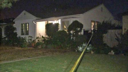 A female was stabbed during a home-invasion in the 1200 block of National Boulevard in the Mar Vista area of Los Angeles Sunday, Dec. 22, 2013.