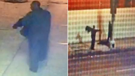 Surveillance still images show the suspect wanted in a fatal stabbing on the 3300 block of Jefferson Boulevard Friday, Dec. 20, 2013.