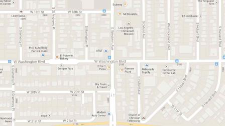 A baby was left unattended on the sidewalk in the intersection of Western Avenue and Washington Boulevard in the Arlington Heights area of Los Angeles Monday, Jan. 6, 2013.