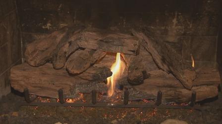 A fireplace is seen in this undated file photo.