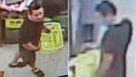 Tustin police released these surveillance photos of a man wanted for molesting a 7-year-old girl at the Bodega Ranch Market on Walnut Avenue in Tustin on Wednesday, Jan. 15, 2014.