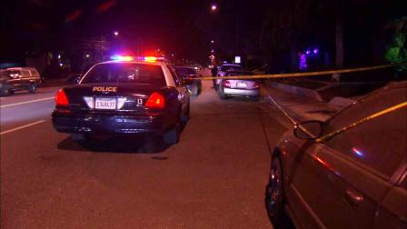 Authorities investigate the scene where a man was found beaten in Burbank on Saturday, Jan. 25, 2014.