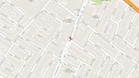 A map indicates the area near the 9600 block of Lakewood Boulevard in Downey where a man was fatally shot Friday, Feb. 14, 2014.