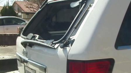 The window of a Jeep was shot out in Lancaster on Saturday, Feb. 22, 2014, in an apparent BB gun vandalism spree.