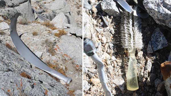 Eslick found plane parts and personal items scattered across the site of the crash.