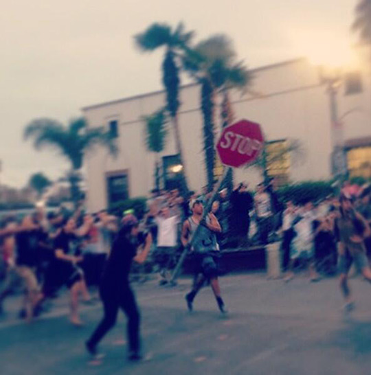 Crowds act unruly during what police called a...