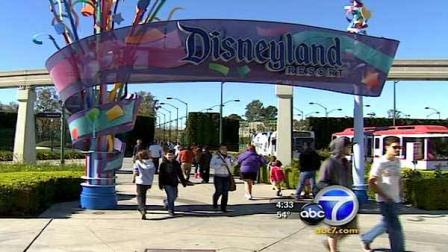 An entrance to Disneyland in Anaheim, Calif. is seen in this file photo.