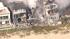 One home collapsed in a fire involving three...