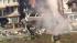 A four-alarm fire damaged three beachfront homes...