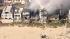 A four-alarm fire destroyed one beachfront home...