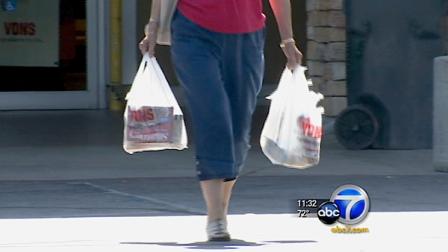 Huntington Beach could be the first city in Orange County to ban plastic bags. The city council is set to consider an ordinance that would replace plastic shopping bags with the reusable kind.