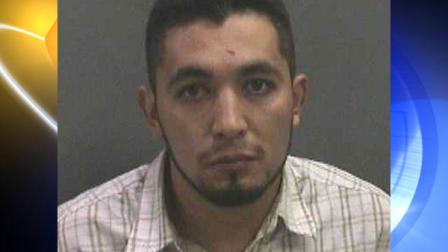 Augustin Sanchez was arrested for allegedly breaking into his ex-girlfriends house and trying to cuddle with her while she slept.