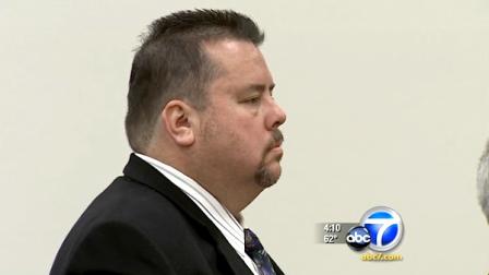 Jeffry Paul Quinton, a veteran LAPD officer, was arraigned Wednesday, March 14, 2012, on charges of felony grand theft and commercial burglary.