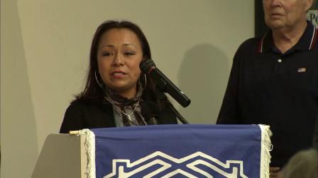 Beatriz Jimenez, 29, received a hero award from the Santa Ana Police Department on Thursday, June 28, 2012.
