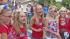 Young girls are shown along the 4th of July Parade route in Huntington Beach on Wednesday, July 4, 2012.