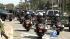 Authorities swarmed the area where protesters...