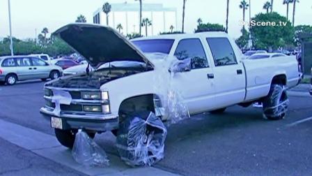 A car at the center of a hazmat hoax is shown in the Anaheim Memorial Medical Center parking lot on Thursday, Oct. 4, 2012.