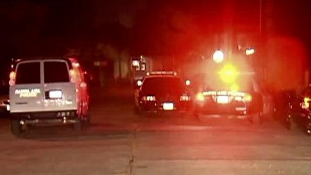Authorities investigate an officer-involved shooting in Santa Ana on Monday, Oct. 22, 2012.