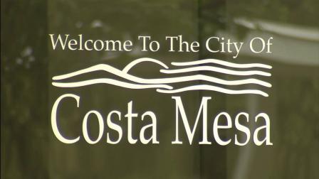 A sign for the city of Costa Mesa is seen in this undated file photo.