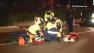 Authorities respond to the scene of a car accident near Disneyland Drive and Magic Way in Anaheim on Monday, Jan. 14, 2013.
