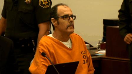 Scott Dekraai, the man accused of going on a shooting rampage at a Seal Beach salon, is seen in a courtroom hearing on Friday, Jan. 25, 2013.