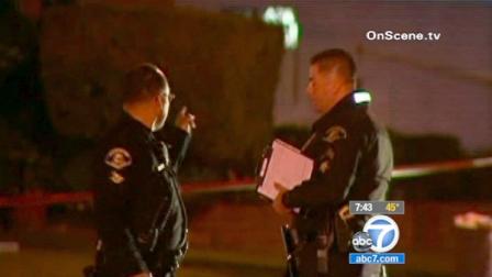 Law enforcement officers are shown at the scene of a fatal drunken-driving crash on the 100 block of South Western Avenue in Anaheim on Saturday, Feb. 9, 2013.