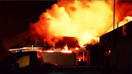 A two-alarm fire broke out at a house on the 300 block of West Santa Fe Avenue in Placentia Friday, April 12, 2013.