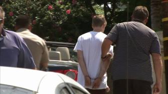 A 17-year-old boy is detained in the 1100 block of N. Eastman Avenue in City Terrace after a sheriffs reserve sergeant was found beaten in his Rancho Santa Margarita home Wednesday, May 22, 2013.