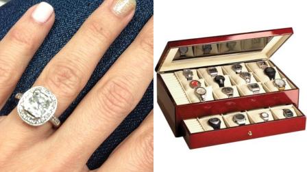 This photo shows Racquel Cloutiers wedding ring and the wooden jewelry box it was hidden in, which her husband accidentally sold at a garage sale in the San Joaquin Hills gated community on Saturday, June 1, 2013.