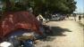 A homeless encampment in Fullerton was being cleared out on Friday, June 14, 2013.