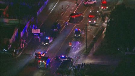 A driver struck two children, a brother and sister, in Santa Ana Wednesday July 24, 2013, killing the little girl, police said.