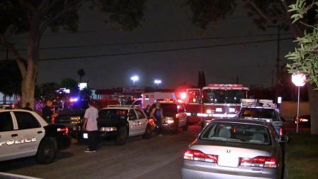 Police respond to a home in the 12000 block of Darnell Street in Garden Grove after three people were stabbed on Sunday, July 28, 2013.