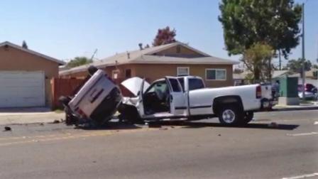A man was arrested after police say he caused a string of car crashes within a one-mile radius in Orange County on Saturday, Aug. 24, 2013.