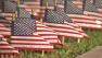 A Sept. 11 tribute is shown outside of Orange County Fire Authority firefighter Scott Townleys home in Fullerton on Wednesday, Sept. 11, 2013.