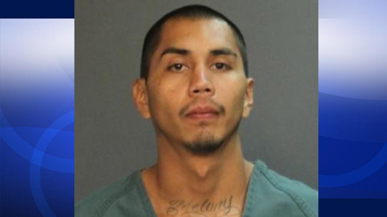Jose Miguel Avalos, 27, is shown in a booking photo from the Santa Ana - 9246176_1280x720