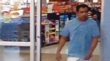 A man suspected of exposing himself to a young girl at a Wal-Mart in Orange is seen on surveillance video on Thursday, Oct. 3, 2013.